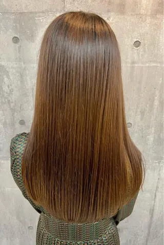 ロング レイヤー/韓国 ハイトーン興津史弥のヘアスタイル