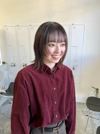 ミディアム 近藤 千裕のヘアスタイル