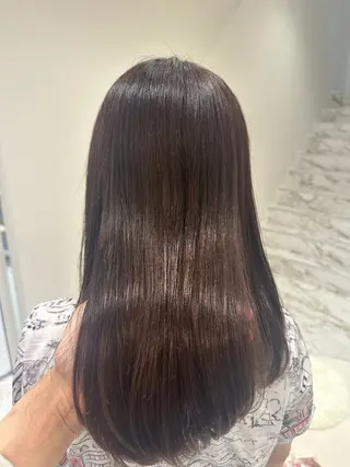 ロング カラー 韓国レイヤー✨ yasuko銀座のヘアスタイル