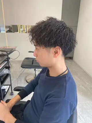 パーマ メンズ 福田 文太のヘアスタイル