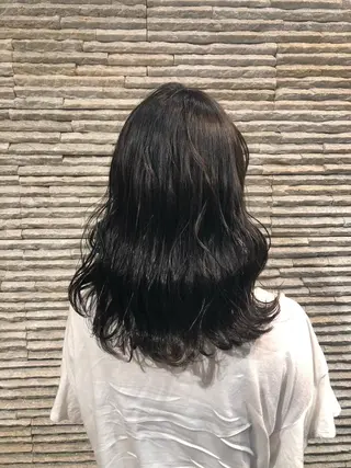 セミロング カラー ヘアアレンジ 嶋田 ゆきのヘアスタイル