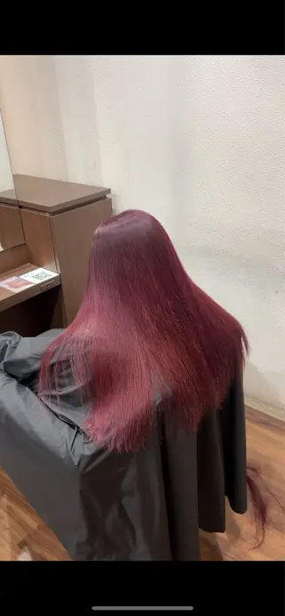 ロング 譜久島 かりんのヘアスタイル