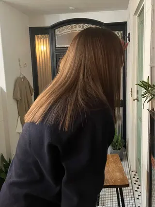 ロング カラー レイヤー/ベージュ mikuのヘアスタイル