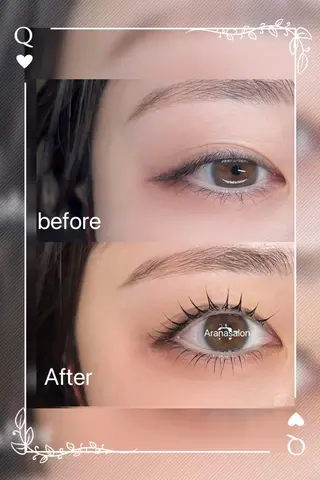 マツエク・マツパ Aranasalon 池袋店のマツエク・マツパデザイン