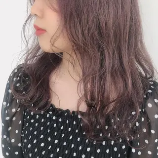 ロング カラー 似合わせ.ﾍｱｾｯﾄ 得意🌹井上美沙のヘアスタイル