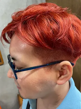 ショート カラー メンズ Land.所属・【透明感ツヤカラー】 三浦寛之のヘアスタイル