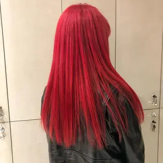 ロング カラー 古屋 花織のヘアスタイル