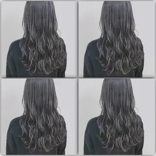ロング カラー ヘアアレンジ ダブルカラー 韓国ヘアKYONのヘアスタイル