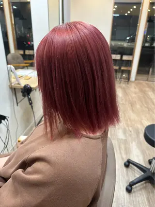 ミディアム カラー TELAHAIR研究学園店所属・TELAHAIR 副店長 永田のヘアスタイル