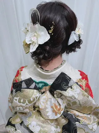 ロング ヘアアレンジ セットサロン      ラフテル所属・大阪/ヘアアレンジ /似合わせset💐のヘアスタイル