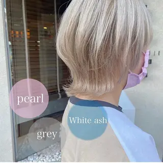 ショート カラー アトリエシルク 大宮店所属・【ブリーチカラー】 ハマダマユのヘアスタイル