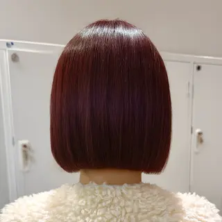 ショート 🫧ボブ/地毛風 縮毛矯正/千葉星那のヘアスタイル