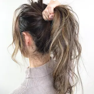 ロング カラー Lien 深井店のヘアスタイル