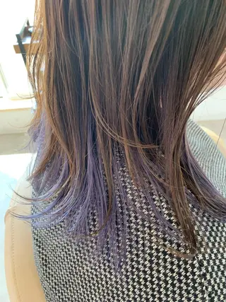ミディアム 山内 瑞穂のヘアスタイル