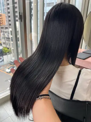 ロング カラー パーマ 江上拓郎/ショート /酸性ストレートのヘアスタイル