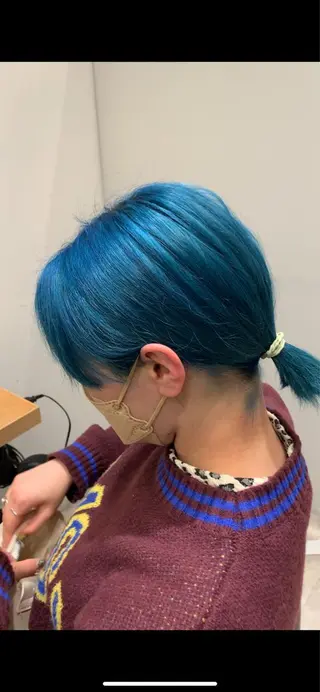 ミディアム カラー サロウィン(SALOWIN)原宿iori店所属・れい🫧 ハイトーン特化のヘアスタイル