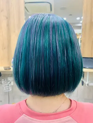 ショート カラー hair salon mementoのヘアスタイル