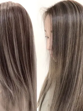 ロング カラー ブリーチ/髪質改善 NYNY大久保のヘアスタイル