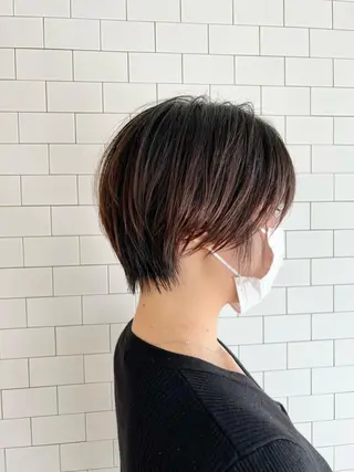 ショート ぱつボブ/ ショート/YUKIのヘアスタイル