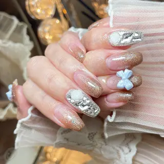 ネイル 23時まで❤︎韓国、 ワンホンネイルのネイルデザイン