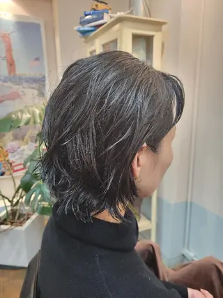 ショート パーマ ヘアアレンジ LOGSALON所属・スタイリスト YOUのヘアスタイル