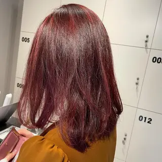 セミロング カラー レイヤー×髪質改善 ×透明感/杉田 圭のヘアスタイル