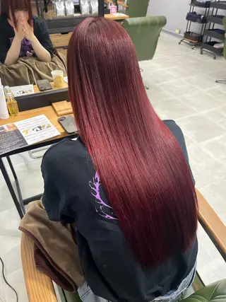 ロング カラー 小池 風賀のヘアスタイル