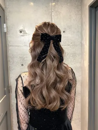 ロング カラー ヘアアレンジ レイヤー/柔色 カラー/SAkiのヘアスタイル