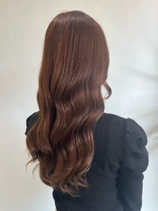 ロング カラー ヘアアレンジ 野村 奈里亜のヘアスタイル