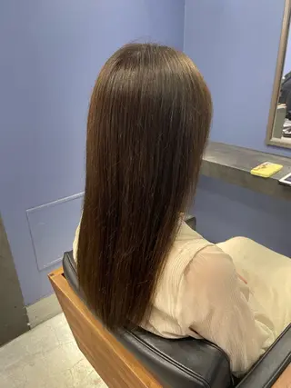 セミロング カラー 🌿長尾俊汰🌿 透明感カラーのヘアスタイル