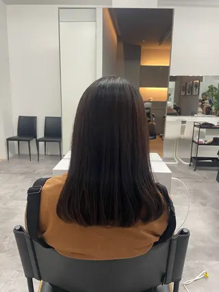 セミロング 🫧コウノミナ /縮毛矯正🫧のヘアスタイル