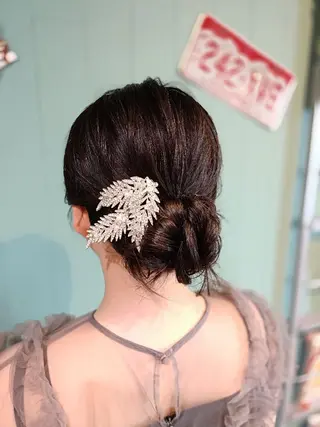 ヘアアレンジ ミディアム ヘアセット/髪質改善 /カラー/TADOのヘアスタイル