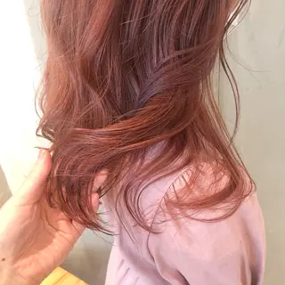 ミディアム カラー パーマ ヘアアレンジ 顔周りcut・ご相談 ＝新宿しずく🇰🇷のヘアスタイル