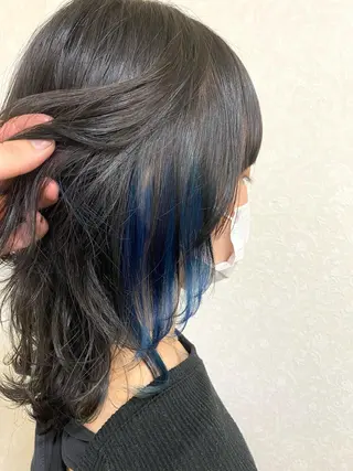 ミディアム カラー graphy池袋 東ヶ崎　凌のヘアスタイル