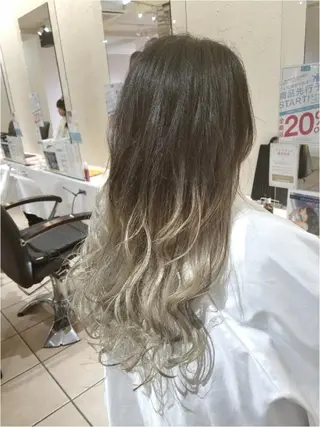 セミロング ヘアアレンジ カラー 【髪質改善美容師】t occa茨木篠原健太のヘアスタイル