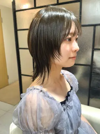 ショート カラー 安永 涼のヘアスタイル