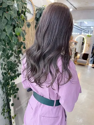 セミロング カラー AiM 大名　似合わせカットのヘアスタイル