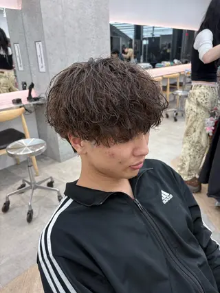 パーマ メンズ 🌀toa/波巻き✨ /メンズパーマ／栄のヘアスタイル