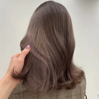 ミディアム 盛れる透明感カラー・ momokaのヘアスタイル