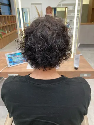 パーマ メンズ 一ノ瀬 蘭のヘアスタイル