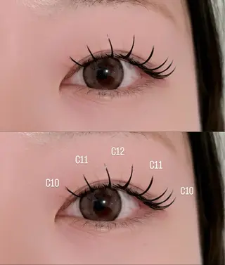 マツエク・マツパ meRK manamiのマツエク・マツパデザイン