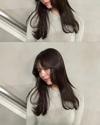 ロング カラー 艶髪に✧ / 透明感 カラー / 冨成のヘアスタイル