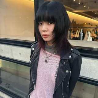 ミディアム カラー Mizobe misakiのヘアスタイル