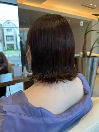 ミディアム カラー 清水 萌未のヘアスタイル