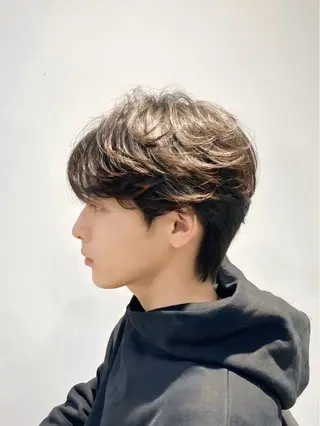 ショート パーマ メンズ 韓国ヘア/ニュアンス パーマ　kaitoのヘアスタイル