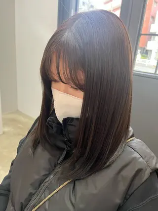 セミロング カラー ROCCO east MIYOのヘアスタイル