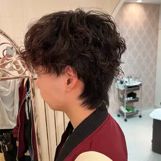 ショート カラー パーマ メンズ ️️髪質改善✨ミニモ 学割/Hina💖のヘアスタイル