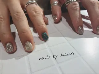 ショート カラー キッズ ネイル マツエク・マツパ illum hicariのネイルデザイン