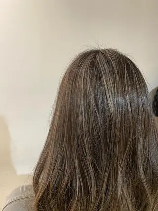 ロング 海外風カーテンバング Mao広尾美容室のヘアスタイル