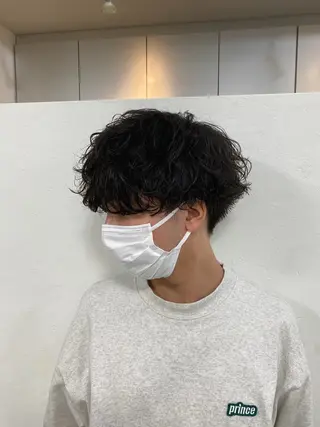 ミディアム メンズ 飯田 祥哉のヘアスタイル